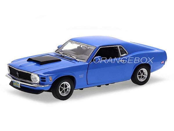 Mustang Boss 429 1970 1:18 Motormax Azul