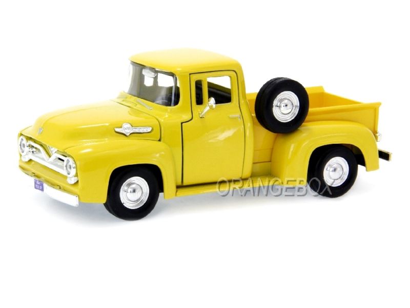 Ford F100 Pick-Up 1955 Motormax 1:24 Amarelo