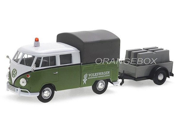 Volkswagen Kombi T1 Pick-Up + Carreta 1:24 Motormax