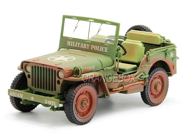 Jeep Willys US Army WWII Envelhecido 1:18 American Diorama