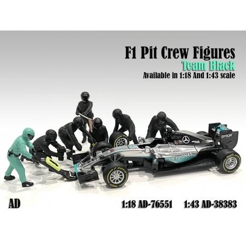 Pit Stop Fórmula 1 Mercedes Benz Figuras 1:18 American Diorama