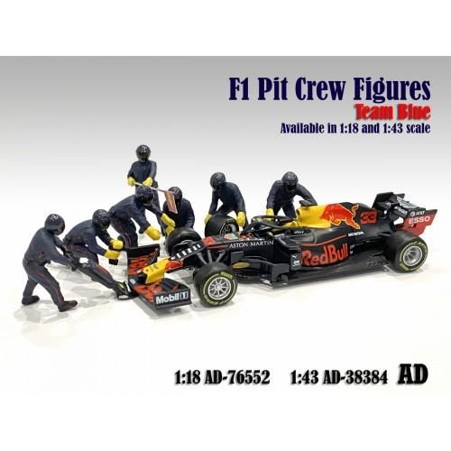 Pit Stop Fórmula 1 Red Bull Figuras 1:18 American Diorama