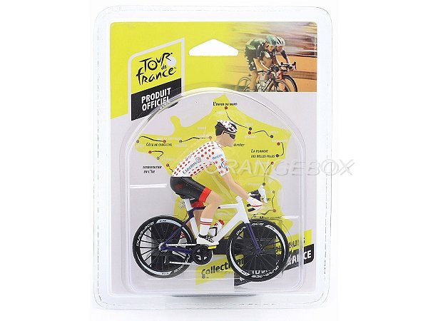 Bicicleta Colnago Tour de France Camisa com Bolinhas 1:18 Solido