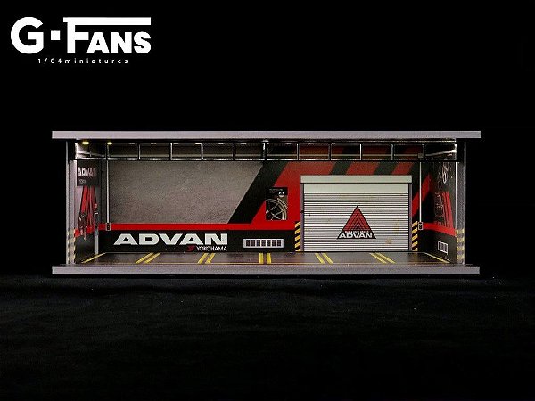 Diorama Garagem Advan 1:64 G.Fans c/ Leds