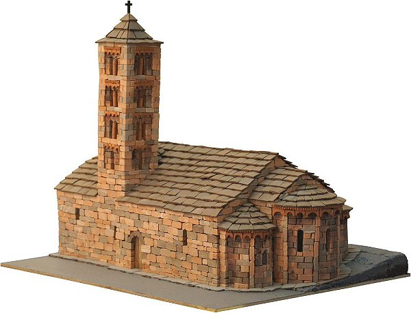 Kit Modelismo Construção Arte Romanico 26 Sta. Maria De Taüll 1:87 Domus Kits