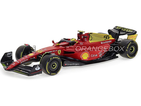 Fórmula 1 Ferrari F1-75 Scuderia 2022 Gp Monza Sainz Jr 1:18 Bburago