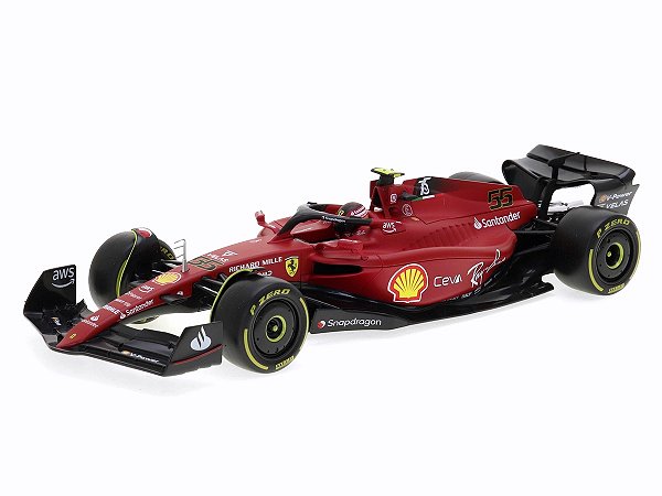 Fórmula 1 Ferrari F1-75 Scuderia 2022 Carlos Sainz Jr 1:18 Bburago