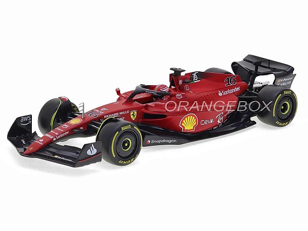 Fórmula 1 Ferrari F1-75 Scuderia 2022 Charles Leclerc 1:18 Bburago
