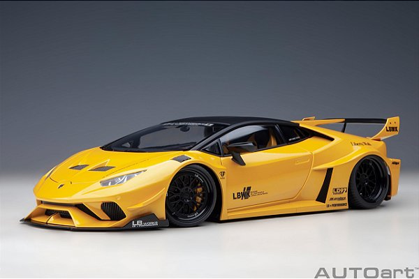 *** PRÉ-VENDA *** Lamborghini Huracan GT Liberty Walk LB Silhouette Works 1:18 Autoart Amarelo