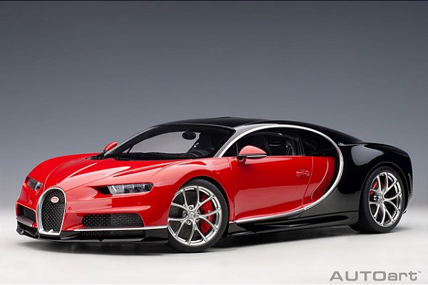 Bugatti Chiron 2017 1:12 Autoart Vermelho