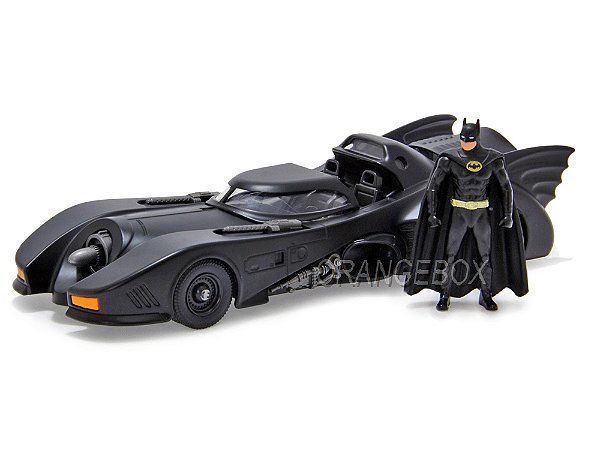 Batmóvel 1989 + Figura Batman (em metal) Jada Toys 1:24