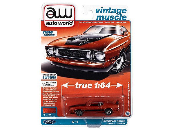Ford Mustang Mach 1 1973 Release 1A 2022 1:64 Autoworld Premium