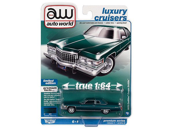 Cadillac Coupe DeVille 1976 Release 3A 2022 1:64 Autoworld Premium
