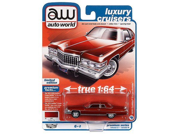 Cadillac Coupe DeVille 1976 Release 3B 2022 1:64 Autoworld Premium