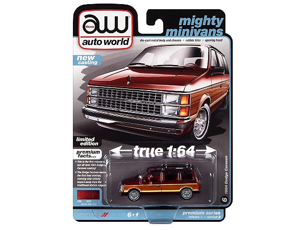 Dodge Caravan 1984 Release 1B 2023 1:64 Autoworld Premium