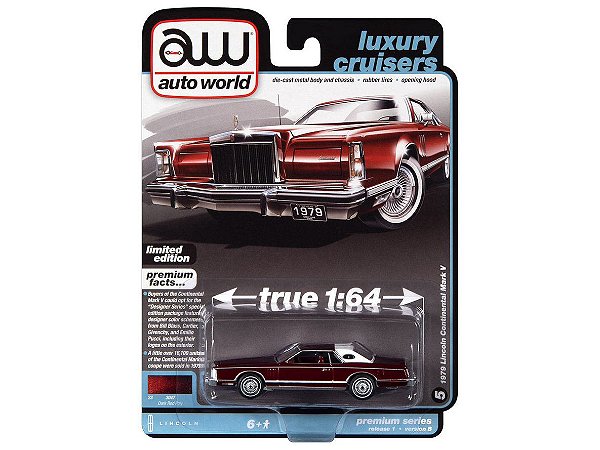 Lincoln Continental Mark V 1979 Release 1B 2023 1:64 Autoworld Premium