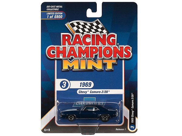 Chevrolet Camaro 1969 Release 1 2022 1:64 Racing Champions Mint