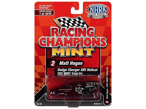 Dodge Charger NHRA Funny Car 2020 Matt Hagan Release 1 2021 1:64 Racing Champions Mint