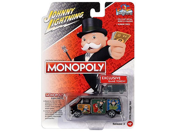 Dodge Van Casino 1976 Monopoly (com Dodge Van Token) Release 3 2022 1:64 Johnny Lightning Pop Culture