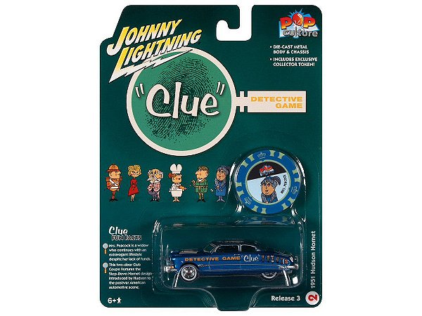 Hudson Hornet 1951 Vintage Clue Release 3 2022 1:64 Johnny Lightning Pop Culture