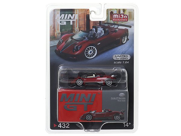 Pagani Zonda HP Barchetta Rosso Dubai 1:64 Mini GT