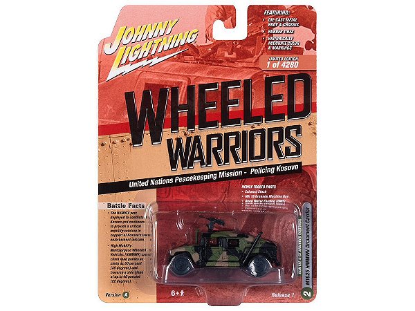 HUMVEE 4-CT Armored Fastback M1025 Release 1A 2021 1:64 Johnny Lightning Militar