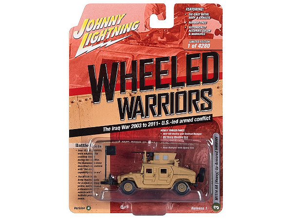 HUMVEE 4-CT Armored Fastback M1114 HA Release 1A 2021 1:64 Johnny Lightning Militar