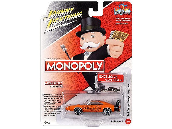 Dodge Daytona Monopoly 1969 (Chance) Release 1 2022 1:64 Johnny Lightning Pop Culture
