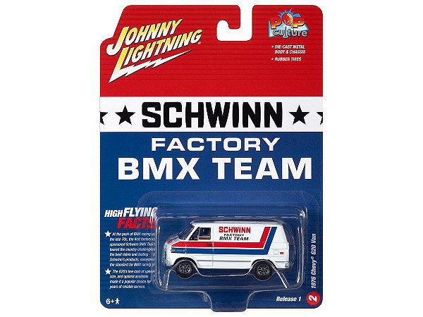 Chevy Van G20 1976 Schwinn BMX Bikes Release 1 2023 1:64 Johnny Lightning Pop Culture