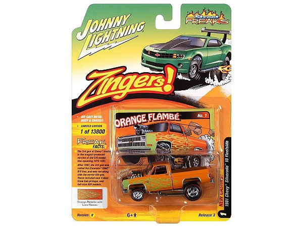 Chevrolet Silverado 1981 10 Fleetside Release 3B 2021 1:64 Johnny Lightning Street Freaks