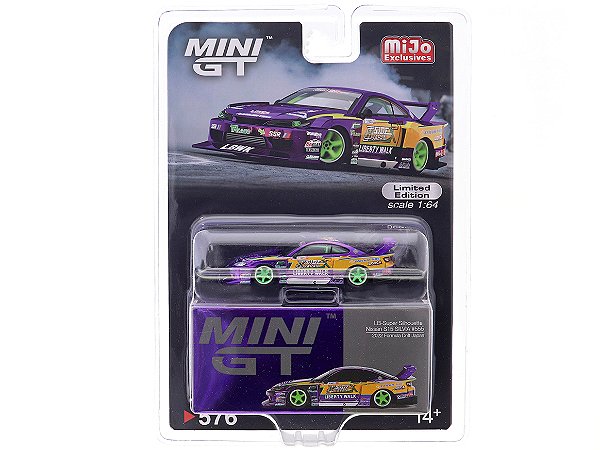 Nissan S15 Silvia LB-Super Silhouette  Fórmula Drift Japan 2022 1:64 Mini GT