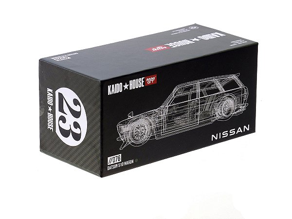 Datsun KAIDO 510 Wagon V3 1:64 Mini GT Carbon