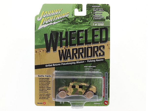 CHASE HUMVEE 4-CT M1025 HMMWV Armored Fastback Release 1B 2021 1:64 Johnny Lightning Militar