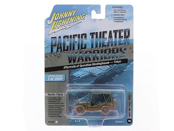 CHASE Jeep Willys Aftermath of Operation Meetinghouse Tokyo Release 1B 2022 1:64 Johnny Lightning Militar