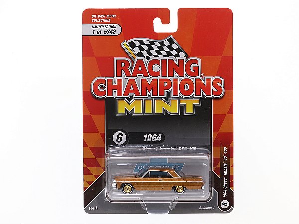CHASE Chevrolet Impala 1964 Release 1 2021 1:64 Racing Champions Mint