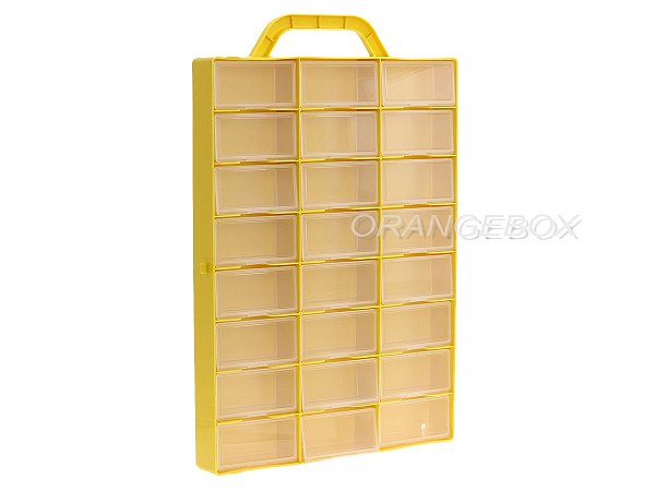 Maleta do Colecionador Modelo Premium p/ Miniaturas 1:64 The King of Boxes Amarelo
