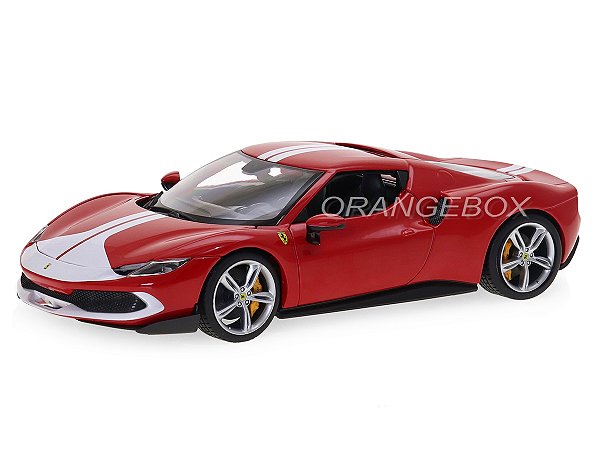 Ferrari 296 GTB Assetto Fiorano 1:18 Bburago Vermelho