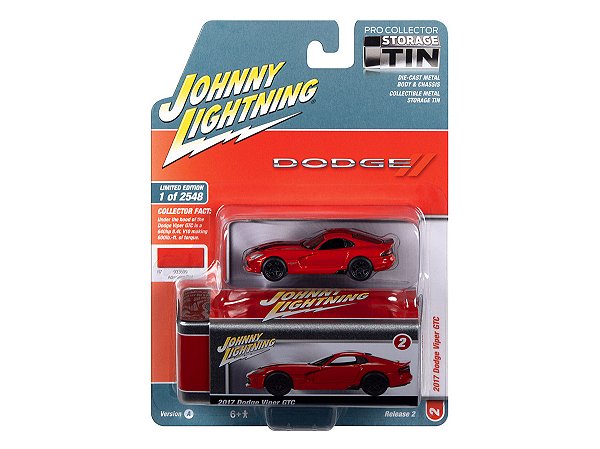 Dodge Viper 2017 Release 2A 2023 1:64 Johnny Lightning Collector Tin