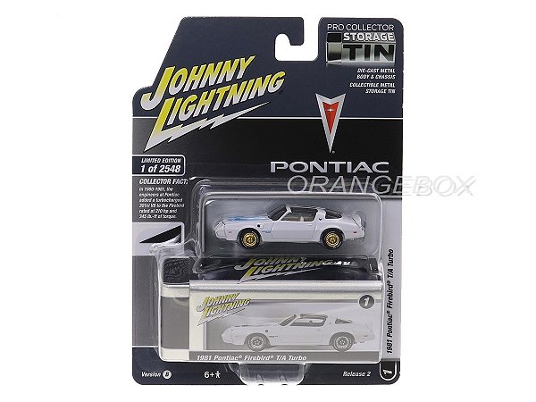 CHASE Pontiac Firebird T/A Turbo 1981 Release 2B 2023 1:64 Johnny Lightning Collector Tin