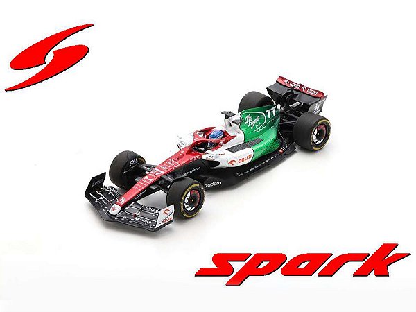 Fórmula 1 Alfa Romeo ORLEN C42 Azerbaijan 2022 Bottas 1:18 Spark