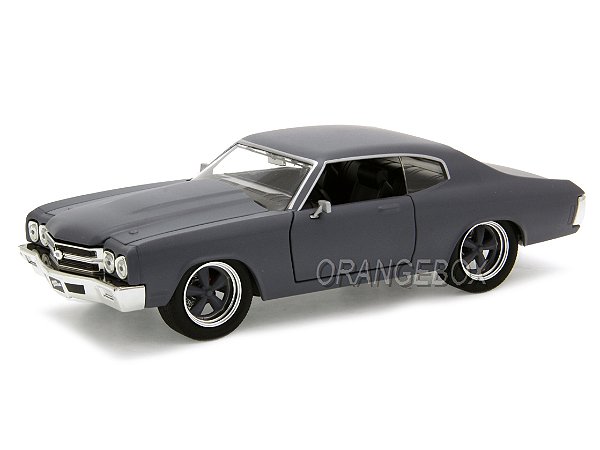 Dom's Chevrolet Chevelle SS 1970 Fast & Furious Jada Toys 1:24 Cinza
