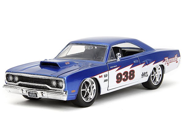 Plymouth Road Runner 1970 1:24 Jada Toys Azul