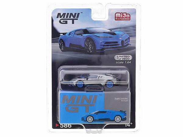 Bugatti Centodieci 1:64 Mini GT Azul CHASE