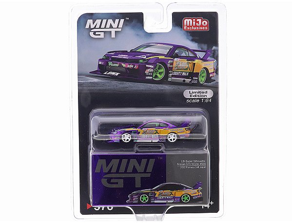 Nissan S15 Silvia LB-Super Silhouette  Fórmula Drift Japan 2022 1:64 Mini GT CHASE