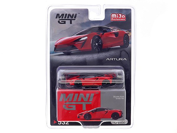 McLaren Artura 1:64 Mini GT Vermelho