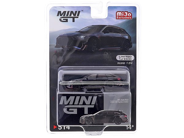 Audi RS6 Johann ABT 1:64 Mini GT Preto