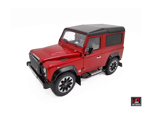 Land Rover Defender 90 Works V8 70th Edition 1:18 LCD Models Vermelho