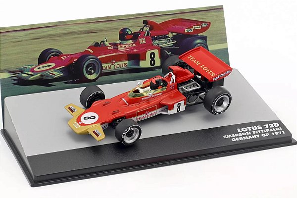 Fórmula 1 Lotus 72D Emerson Fittipaldi Gp Germany 1971 1:43 Altaya