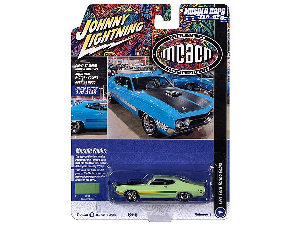 Ford Torino Cobra 1971 (MCACN) R3B 2022 1:64 Johnny Lightning