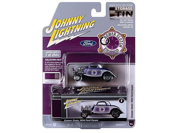 Ford Coupe 1934 Crower Cams R3B 2023 1:64 Johnny Lightning
